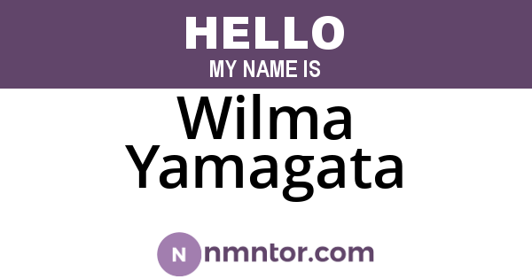 Wilma Yamagata
