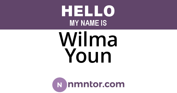 Wilma Youn
