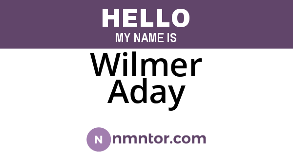 Wilmer Aday