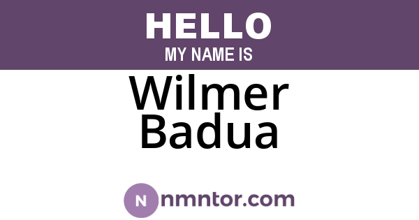 Wilmer Badua