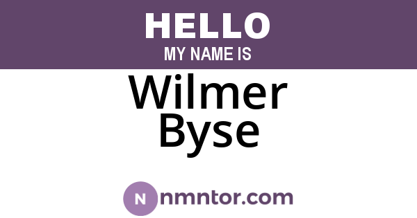 Wilmer Byse
