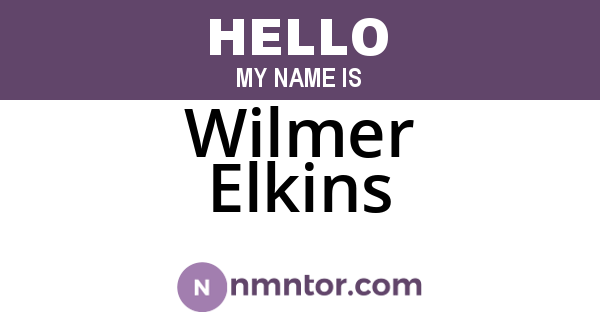 Wilmer Elkins