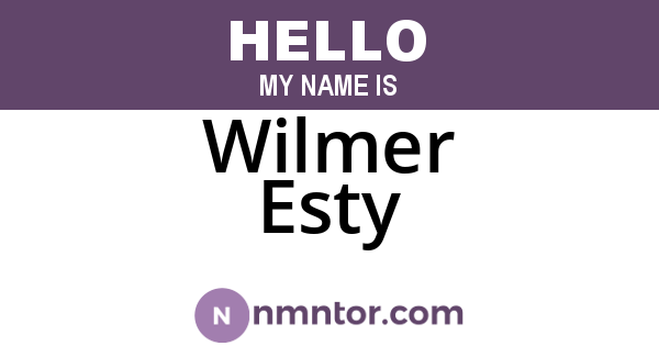 Wilmer Esty