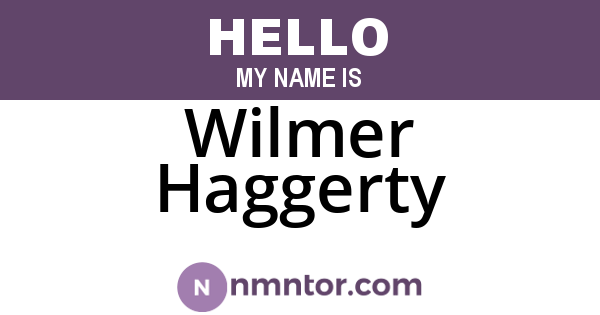 Wilmer Haggerty