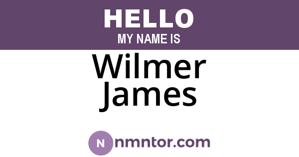 Wilmer James