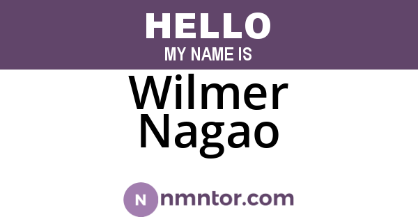 Wilmer Nagao