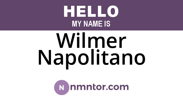 Wilmer Napolitano