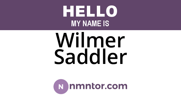 Wilmer Saddler