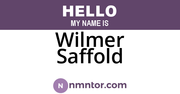 Wilmer Saffold