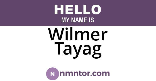 Wilmer Tayag