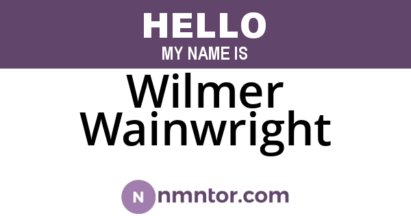 Wilmer Wainwright