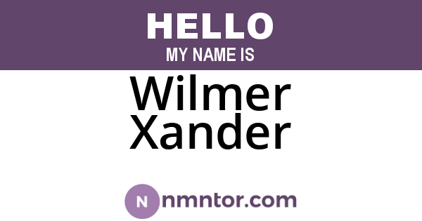 Wilmer Xander