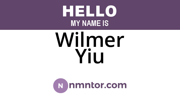 Wilmer Yiu