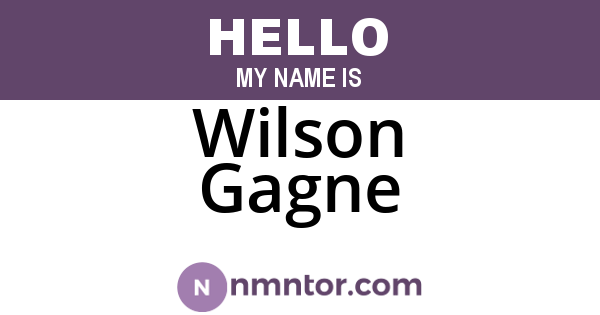 Wilson Gagne