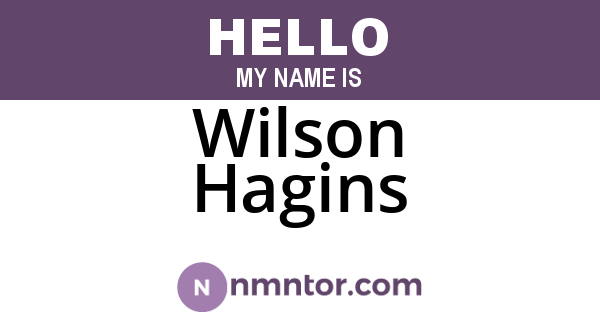 Wilson Hagins