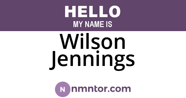 Wilson Jennings