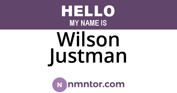 Wilson Justman