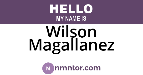 Wilson Magallanez