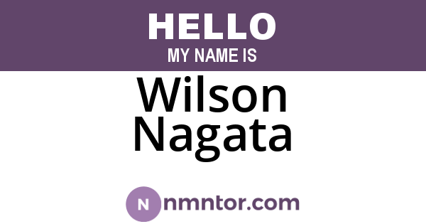 Wilson Nagata