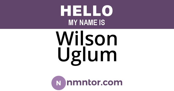 Wilson Uglum