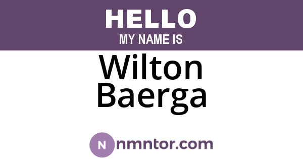 Wilton Baerga