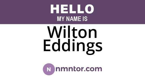 Wilton Eddings