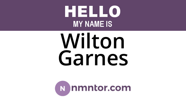 Wilton Garnes