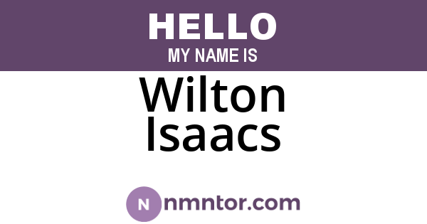 Wilton Isaacs