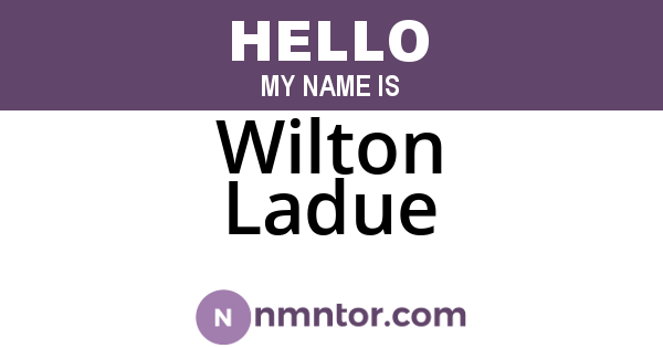 Wilton Ladue