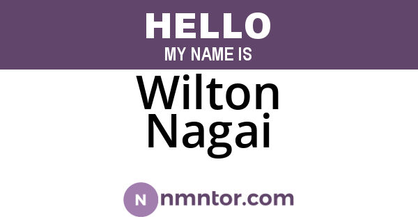 Wilton Nagai