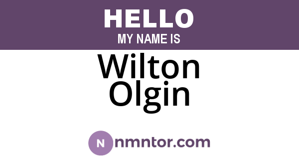 Wilton Olgin