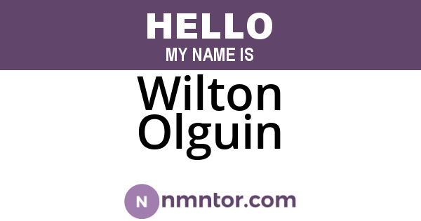 Wilton Olguin