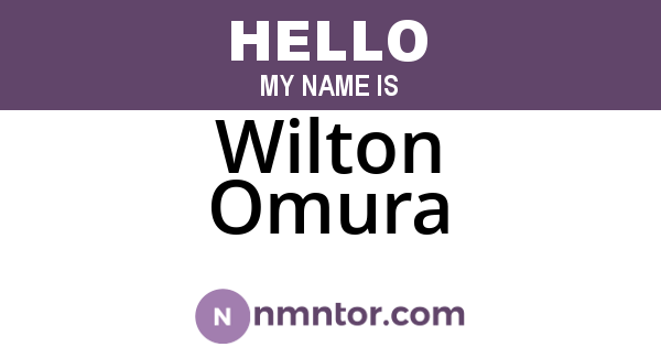 Wilton Omura