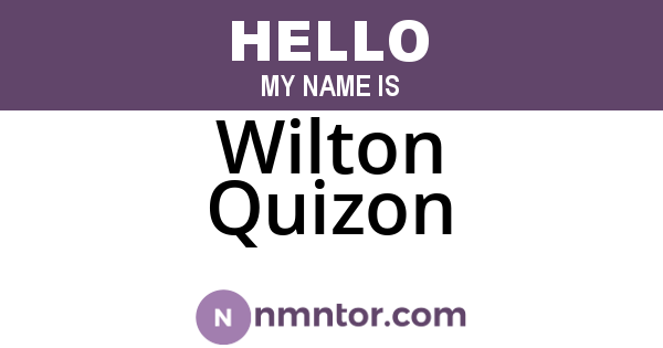 Wilton Quizon