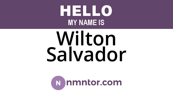 Wilton Salvador