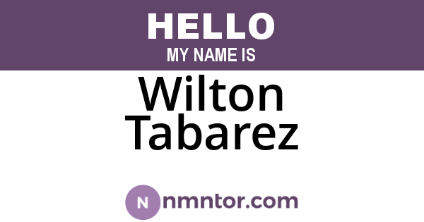 Wilton Tabarez