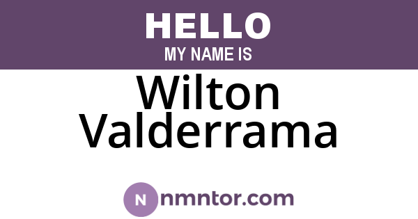 Wilton Valderrama