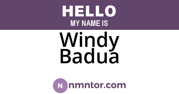 Windy Badua