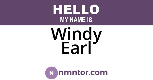Windy Earl