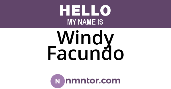 Windy Facundo