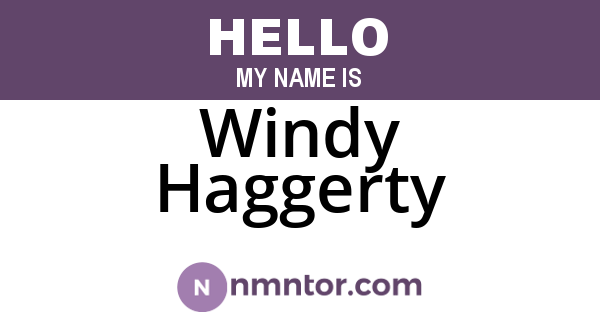 Windy Haggerty