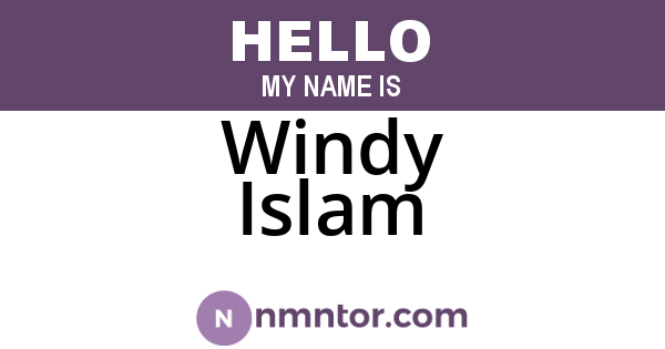 Windy Islam