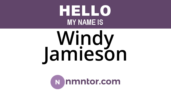 Windy Jamieson