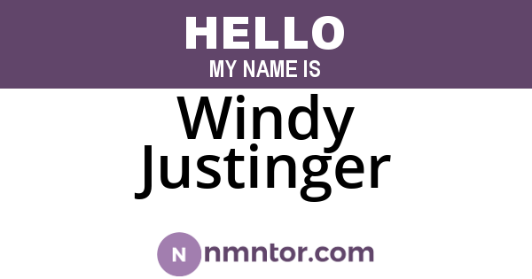 Windy Justinger