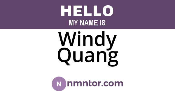 Windy Quang