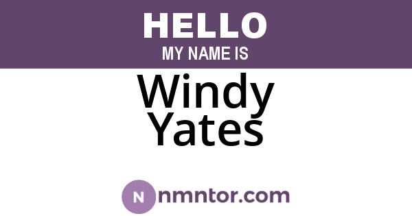 Windy Yates