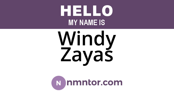Windy Zayas