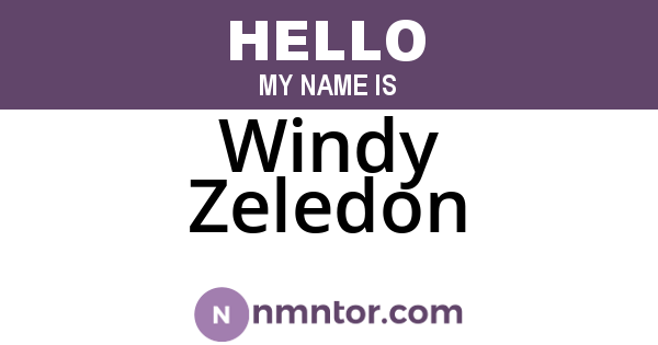 Windy Zeledon
