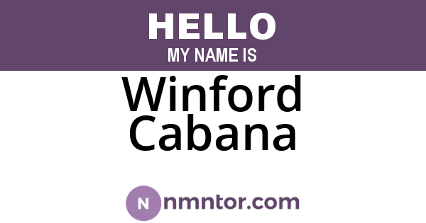 Winford Cabana