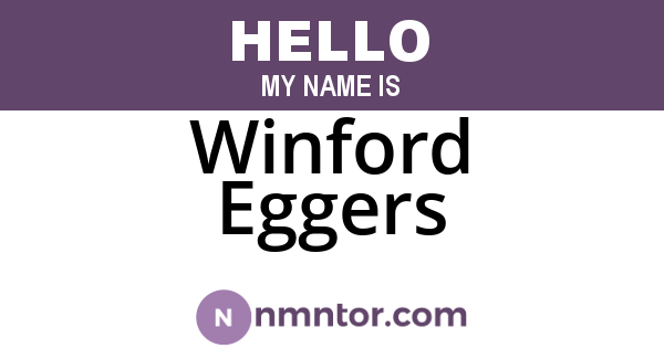 Winford Eggers